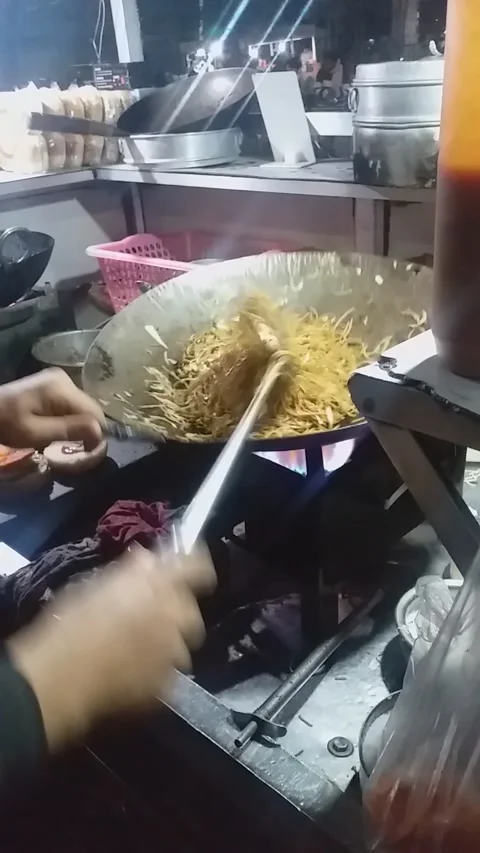 	Chowmein indian style Stock Footage 154044174