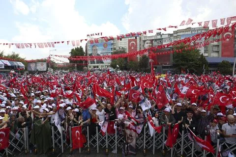 CHP election campaign in Ankara, Turkey - 22 Jun 2018 Stock Photos
