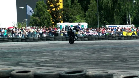 Chris Pfeiffer stuntriding 1 Stock Footage 50522229