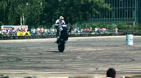 Chris Pfeiffer stuntriding 9 Stock Footage 50520171