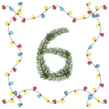 Chriscmas tree number six Stock Illustration
