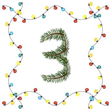 Chriscmas tree number three Stock Illustration
