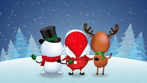 Chrismas animation loop3 Stock Footage 97812988