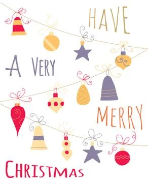Chrismas card Stock Illustration