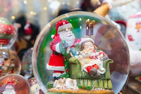 Chrismas decor figurines Stock Photos