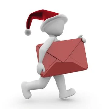 Chrismas-letter Stock Illustration