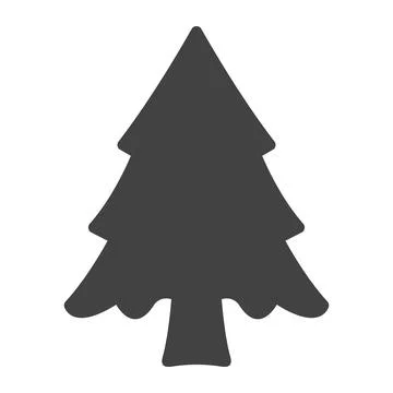 Chrisrmas pine tree icon symbol vector flat Stock Illustration