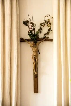 Christ on cross. Stock Photos