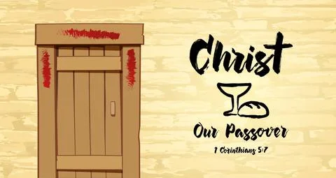 Christ our Passover Easter christian poster Stock-Illustration