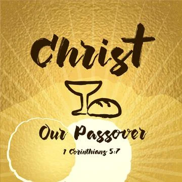 Christ our passover easter tomb Stock Illustration