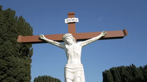 Christ Pose 스톡 동영상 124126058