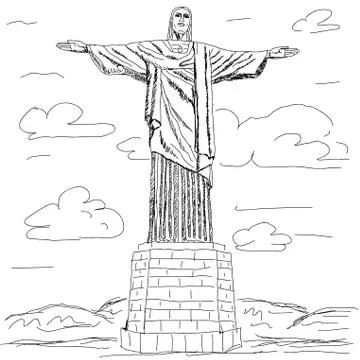 Christ the redeemer Stock Illustration