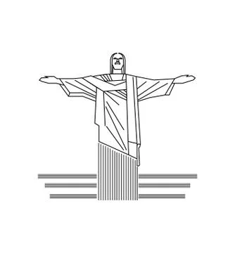 Christ the redeemer 스톡 일러스트