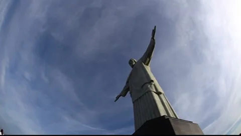 Christ the Redeemer Monument in Rio De Janeiro Brazil FULL HD 1080P 스톡 동영상 7745596