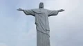 Christ the Redeemer, Rio de Janeiro, Brazil. Statue and clouds. Tourism, travel. HD Footage