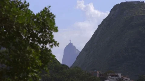 Christ the redeemer seen from far, Rio de Janeiro 動画素材 72256258