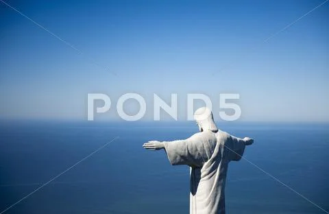 Christ the Redeemer Statue on Corcovado Mountain, Rio de Janeiro, Brazil Stock Photos
