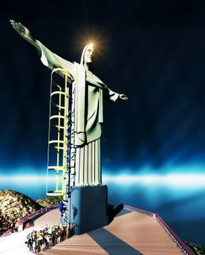 Christ the Reedemer Stock Illustration
