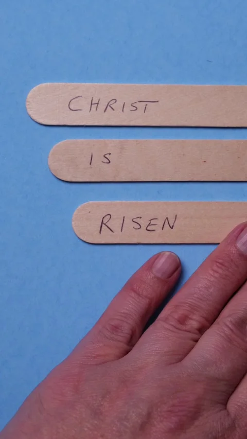 Christ is Risen Social Media Background Concept Stock-Footage 293801754
