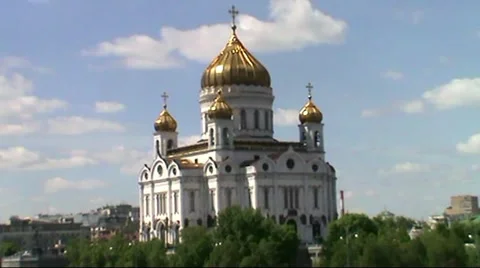 Christ the Saviour Cathedral Stock Footage 5377397