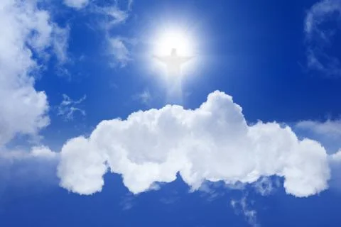 Christ in sky Stock-Illustration