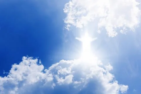 Christ in sky Illustrazione stock