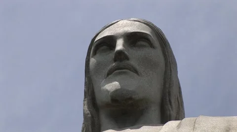 Christ statue in Rio de Janeiro Vídeo Stock 7756643