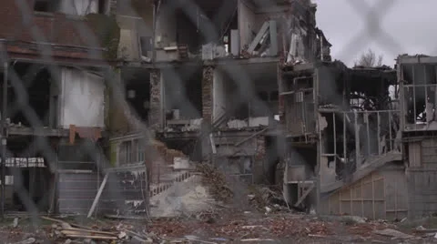 Christchurch Earthquake damage 21 Stock Footage