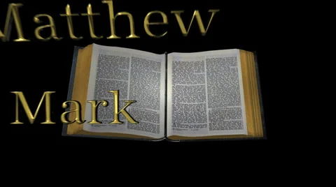 Christian BIBLE books emerging from scriptures Stock Footage 1046832