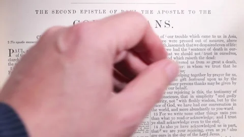 Christian Bible study concept Second Corinthians 動画素材 293326542