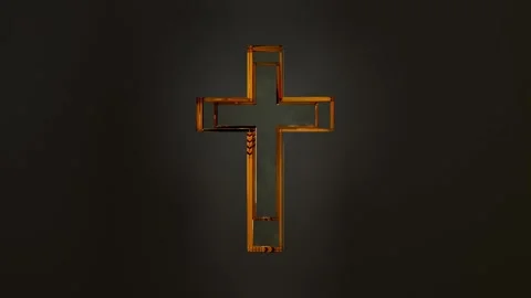 Christian Cross Animation Stock Footage 321786745