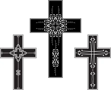 Christian cross design Stock Illustration