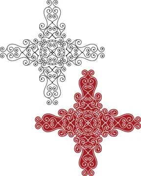 Christian cross design Stock Illustration