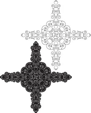 Christian cross design Stock Illustration