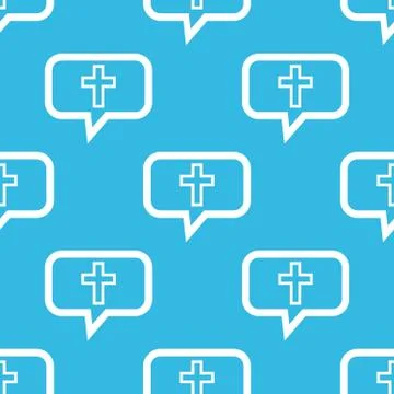Christian cross message pattern Illustrazione stock