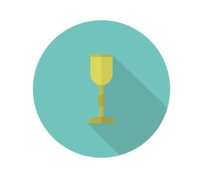 Christian cup icon illustrated in vector on white background Ilustración de archivo