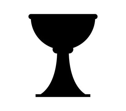 Christian cup icon illustrated in vector on white background Ilustración de archivo