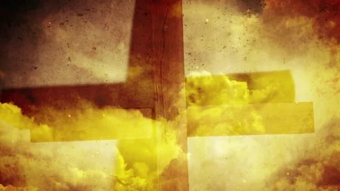 Christian Easter Cross Motion Background Stock Footage 71965274
