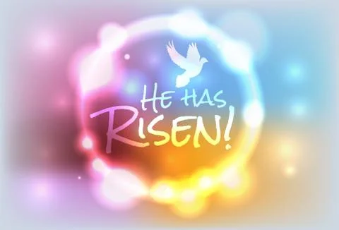 Christian Easter Risen Illustration Stock Illustration