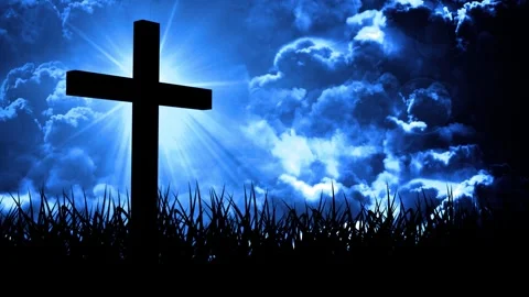 Christian Easter Worship Cross Stock-Footage 317840774