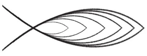 Christian Fish Scribble Stock Illustration