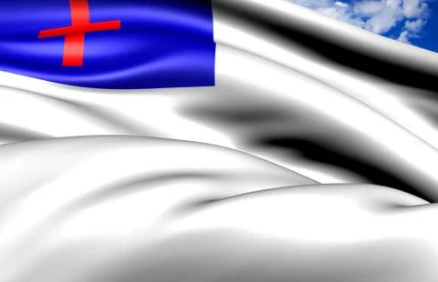 Christian flag Stock Illustration