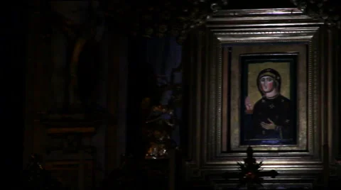 Christian icon pan Vídeo Stock 45542324