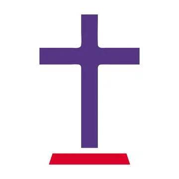 Christian icon solid red purple style easter illustration vector element an.. イラスト素材