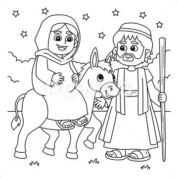Saint Mary Coloring Pages - Download Pack