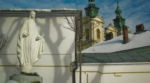 Christian monument 720p Stock Footage 10811943