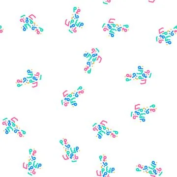 Christian music vector seamless pattern Stock Illustration