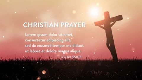 Christian Prayer Church Title Stock After Effects