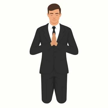 Christian prayer Stock Illustration