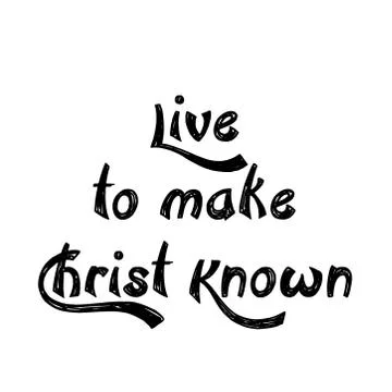 Christian Quote about life Stock Illustration
